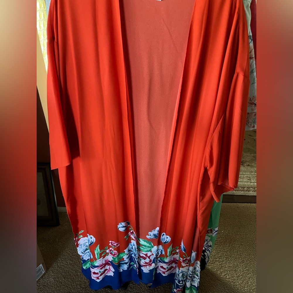 **RARE** The Pioneer Woman Floral Kimono Cardigan Duster NWOT L/XL RUNS LARGE